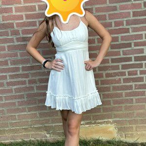Billowy and lightweight summer white dress